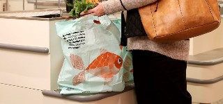 Coles using plastic marine waste to make shopping bags
